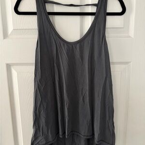 lululemon athletica Charcoal Scoop Neck Tank